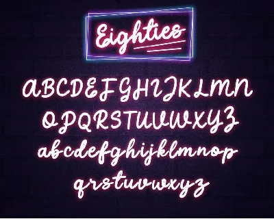 Eighties - Retro Script Font