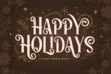 Happy Holidays font