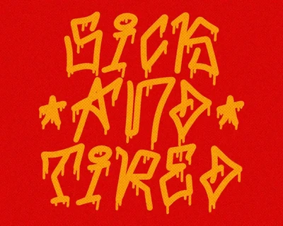 TF Hustler Blood font