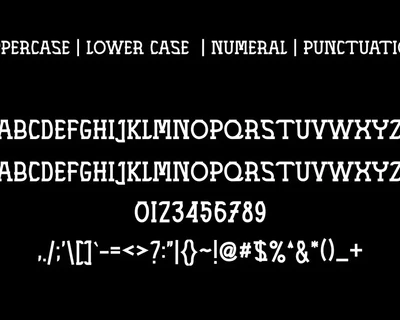 DARK MENUR - Serif Font