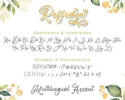 Raffadyn - Wedding Font