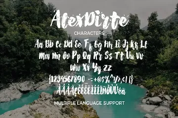 Alexdirte Brush Font