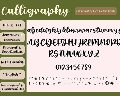 Matcha Honey Lemon Modern Calligraphy Font Duo