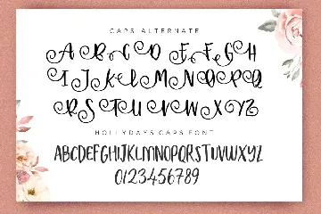 Holly Days font