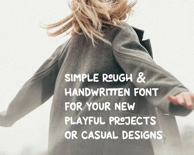 Paper Template Rough Casual Font