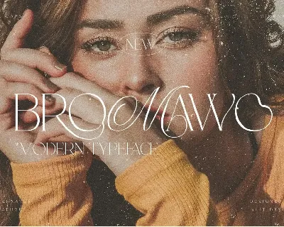 Bromawo elegant typeface font