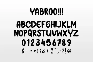 Yabroo Font