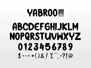 Yabroo Font