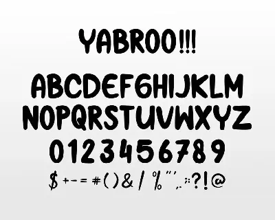 Yabroo Font