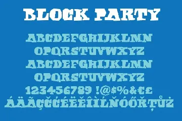 Block Party font