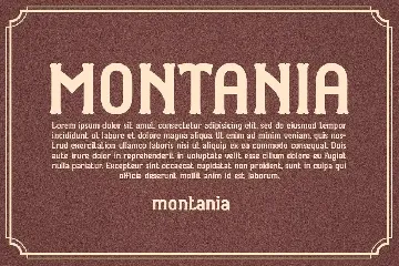 MONTANIA font