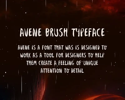 Avene Brush Font