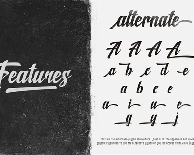New Shine script font