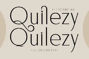 Quilezy Modern Serif Font