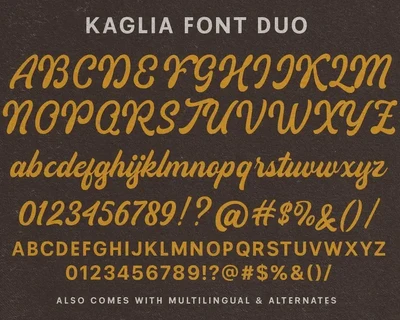 Kaglia font