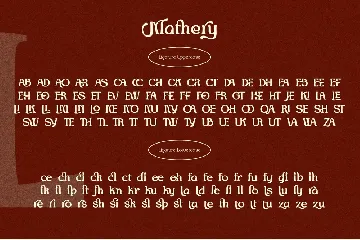 Mathery Typeface font