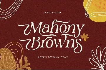 Mahony Browns Typeface font