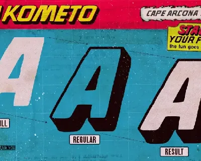 CA Kometo font