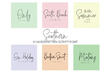 Southern Script font