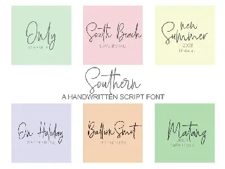 Southern Script font