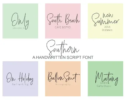 Southern Script font