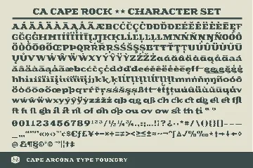 CA Cape Rock font