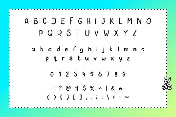 Doodic| font with doodle icons