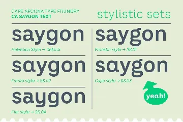 CA Saygon Text font