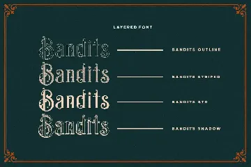 Bandits font