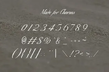 Made for Charms | Calligraphy Serif font