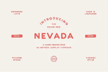 Nevada - Retro Display Font