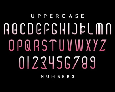 Down more font