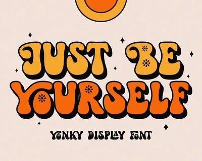 Yonky Display font