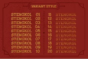 Stengkol Layered Font