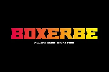 Boxerbe Modern font