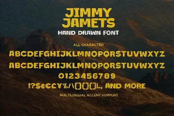 Jimmy Jamets - Hand Drawn Font