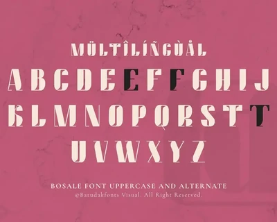 Bosale - Serif Bold Displat Font