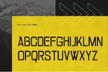 Race Track - Sports Font