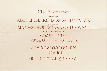 Maher - Stylish Ligature Font