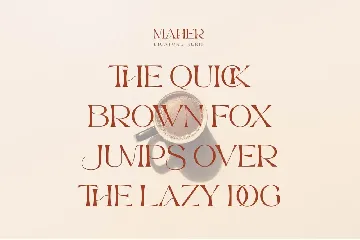 Maher - Stylish Ligature Font