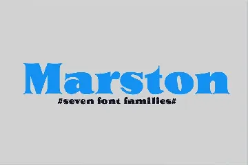 Marston Family font