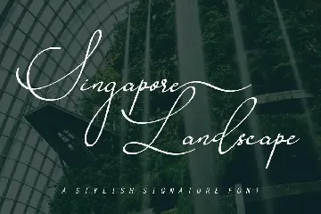 Singapore Landscape font