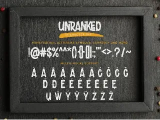 Unranked - All Caps Rough Font