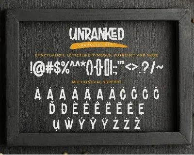 Unranked - All Caps Rough Font