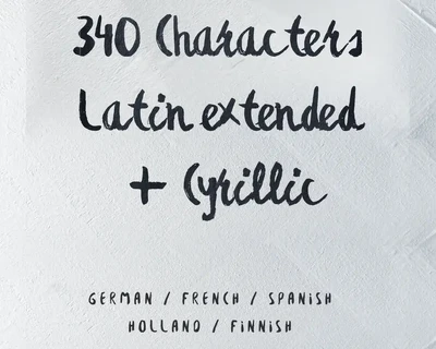 Besom Extended font