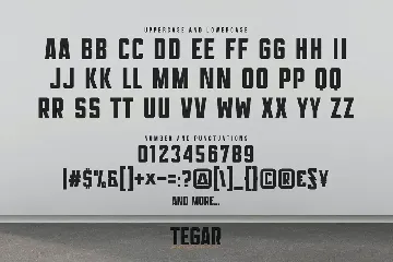 TEGAR - Modern Bold Display Font