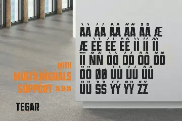 TEGAR - Modern Bold Display Font