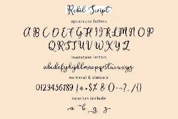 Rebil Script font