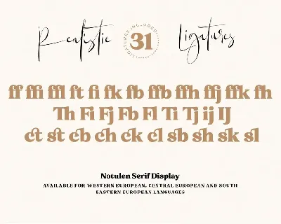 Notulen Display Serif Typeface font