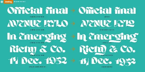 Ahsing font